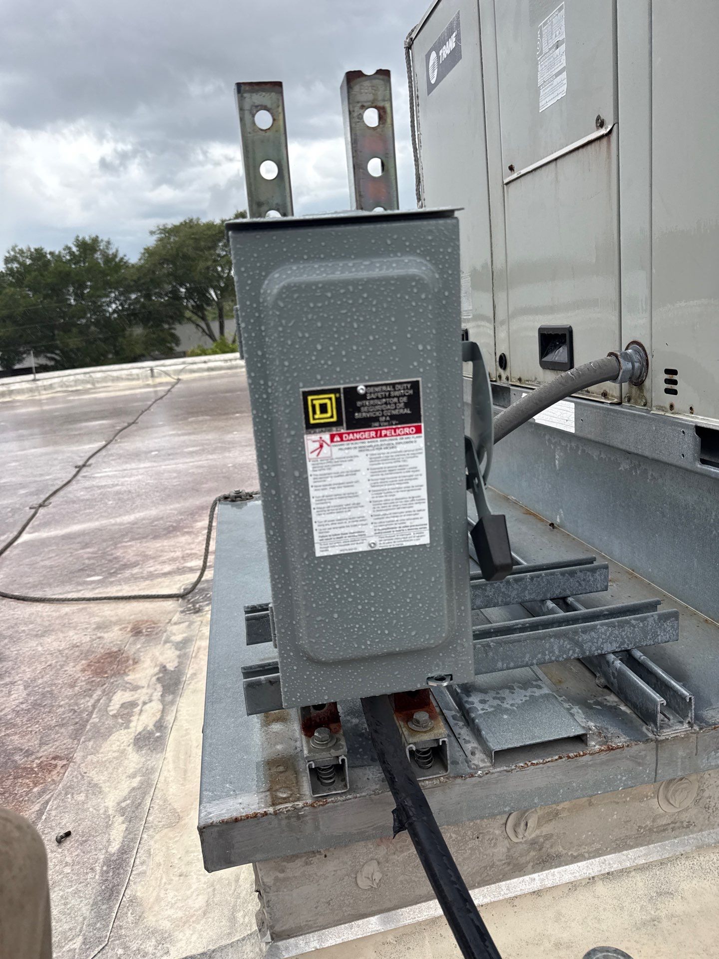 Electrical box on the roof