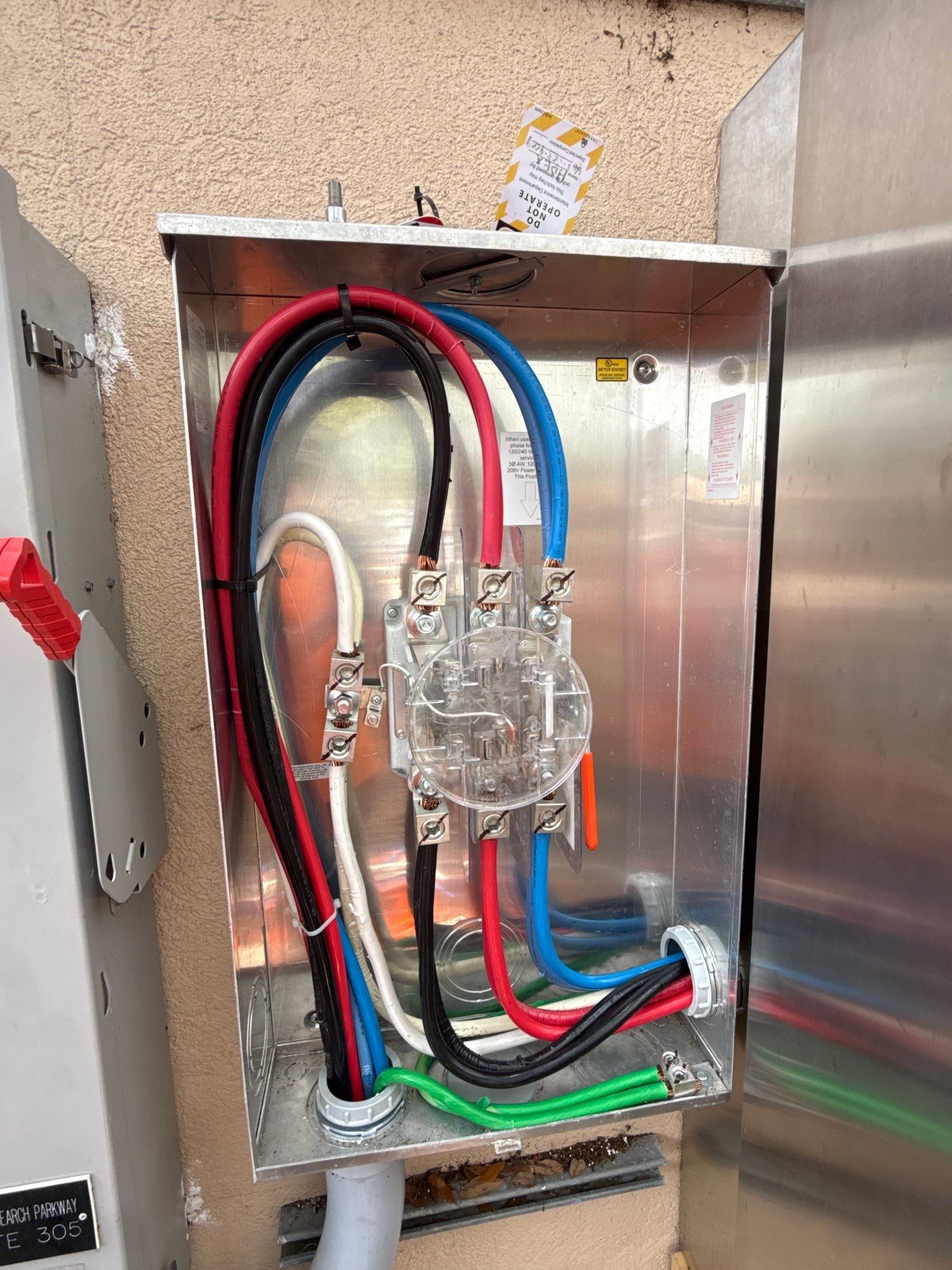 Inside electric meter
