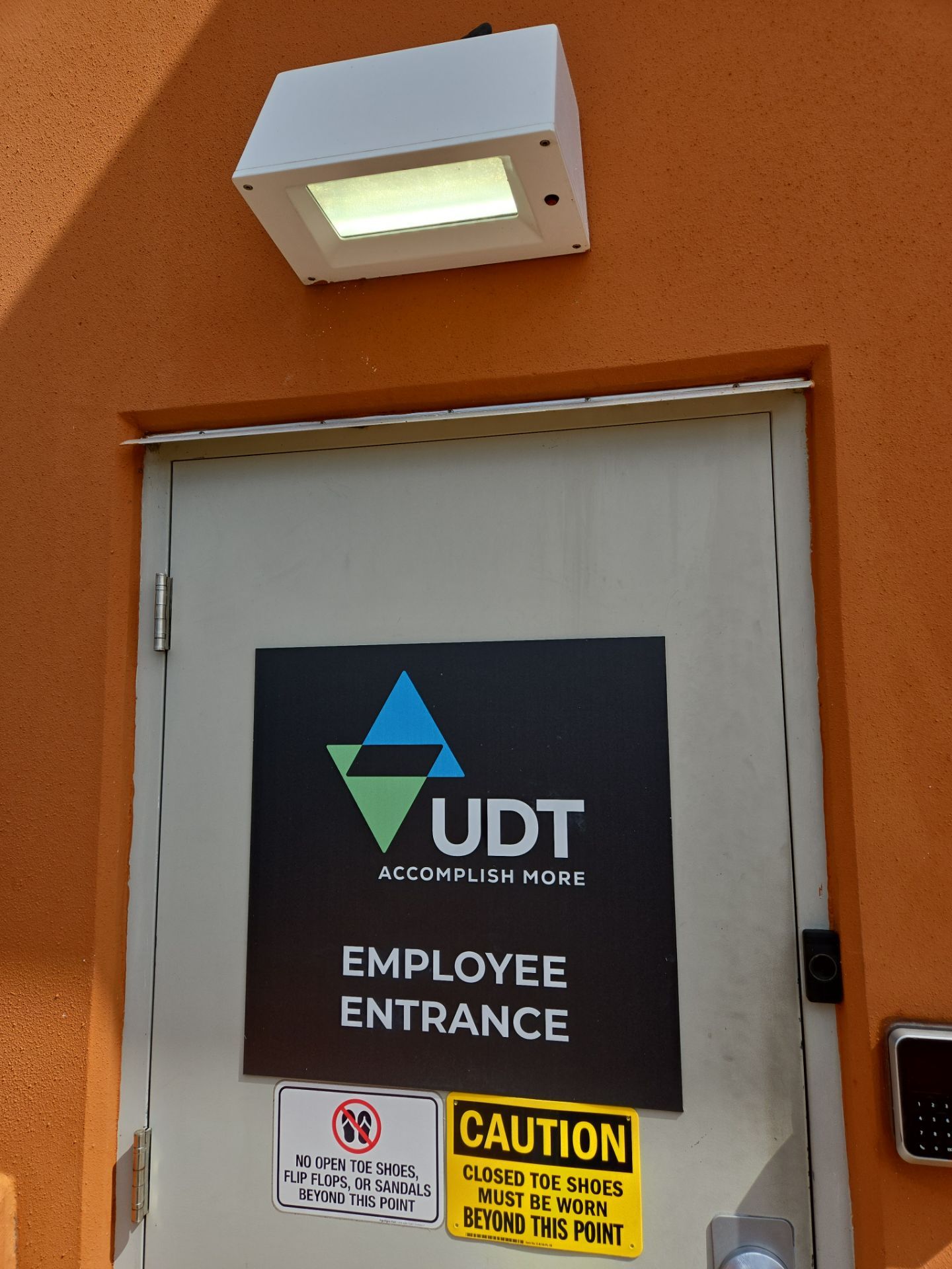 UDT door and light