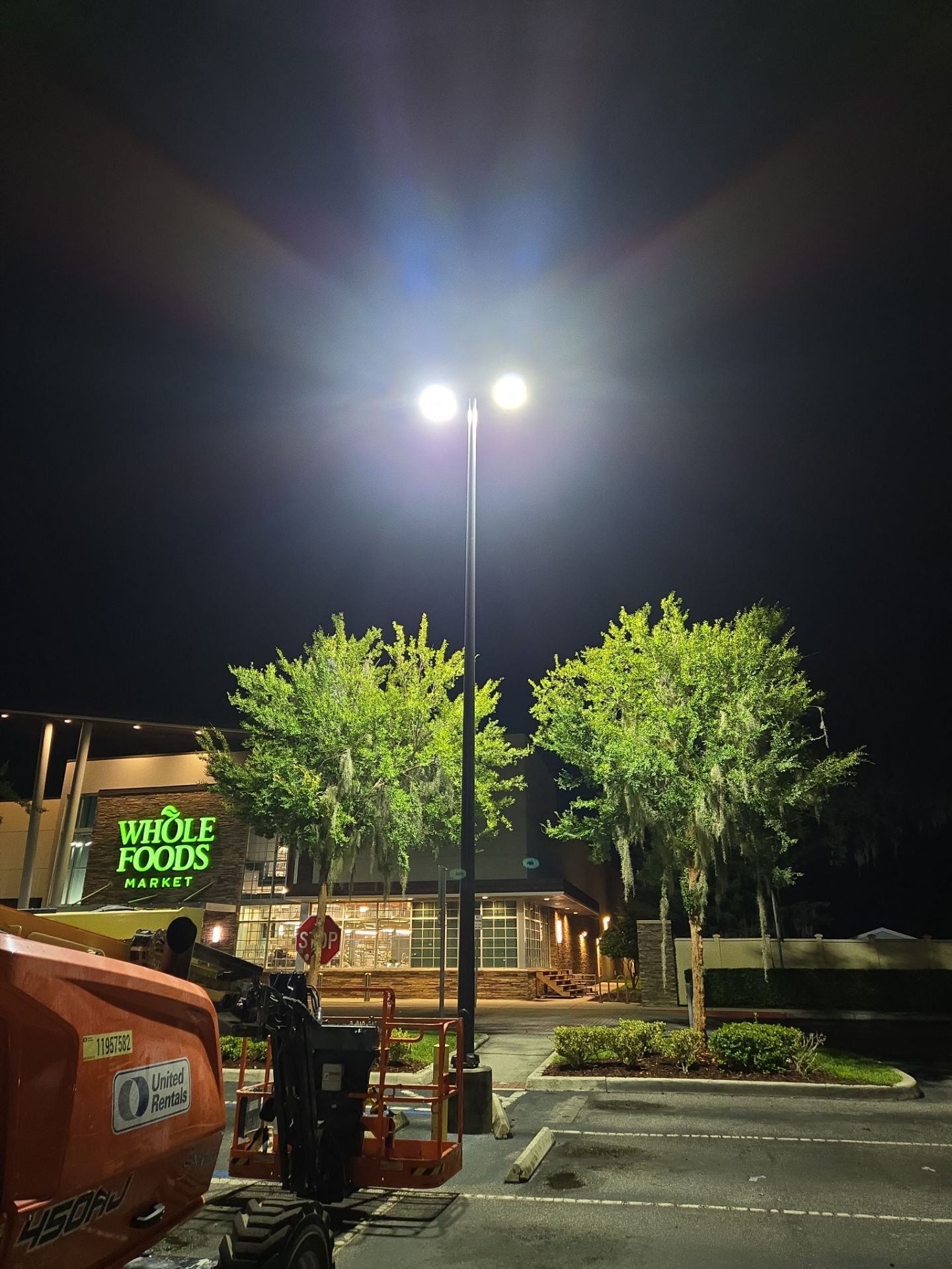 Light Pole in front Whole Foods