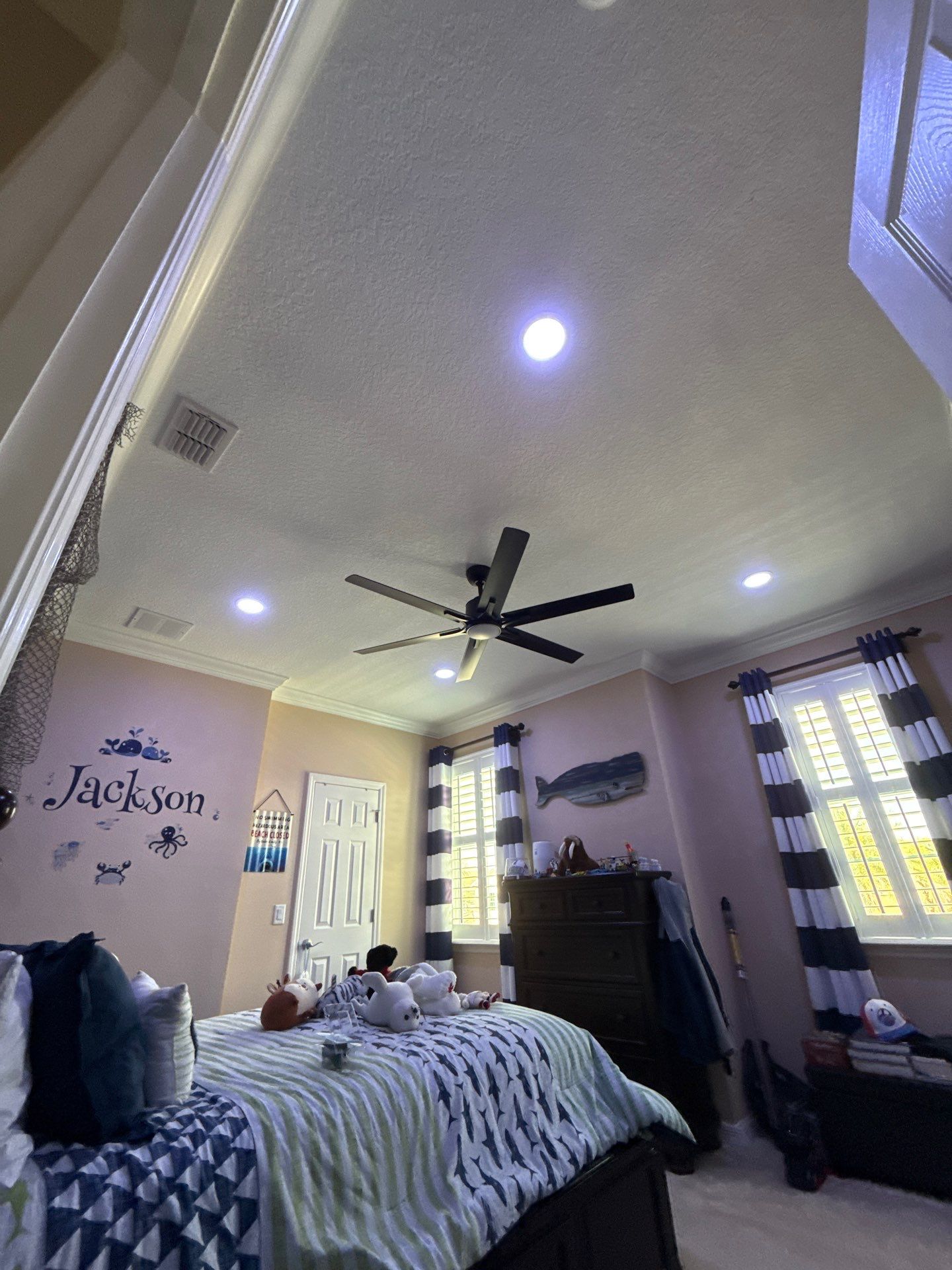 Lights on ceiling