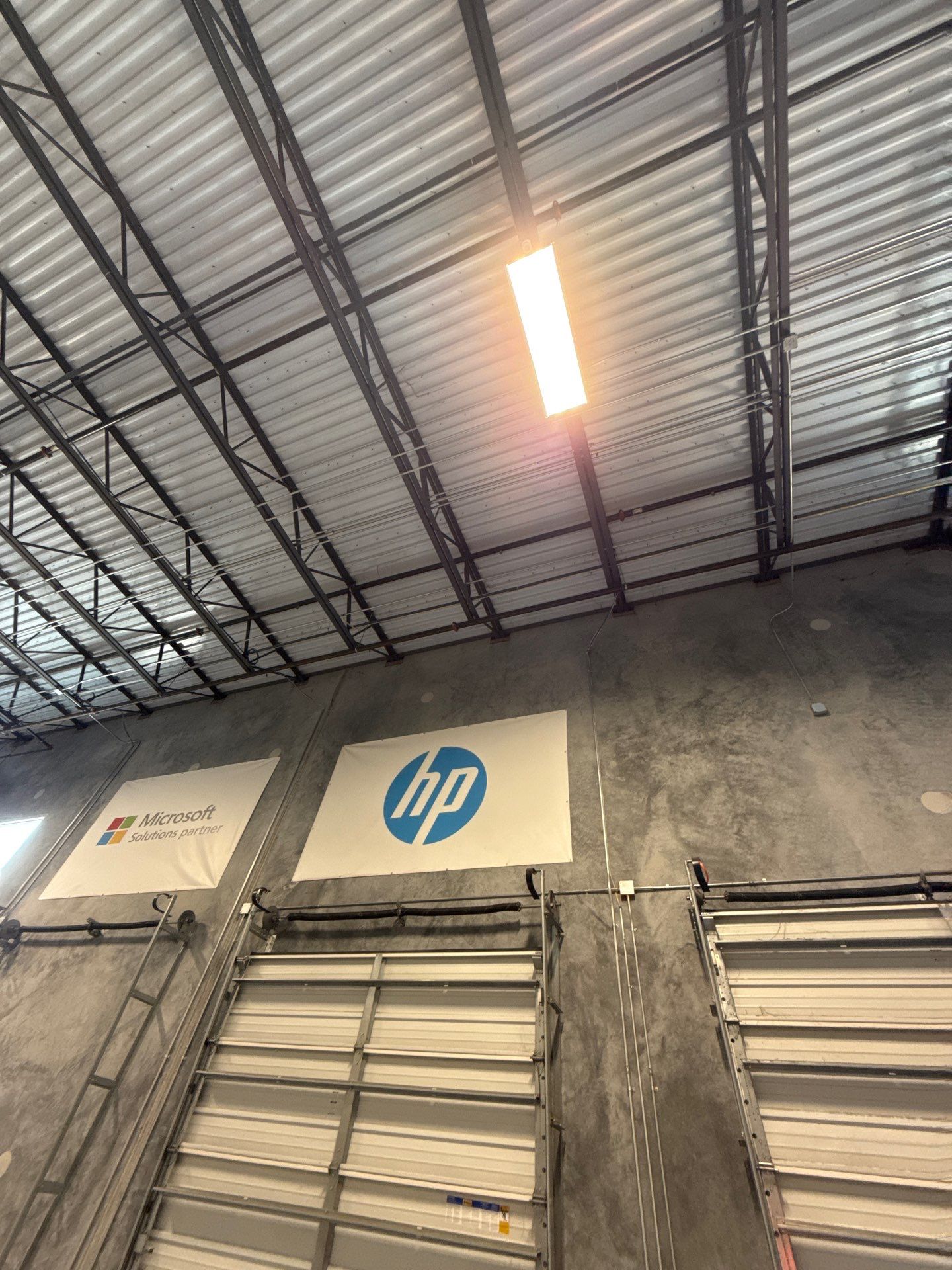 Light in a warehouse
